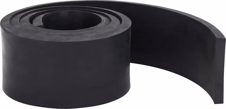 Bordo in Gomma per Spazzaneve Nero 150x8x1 cm