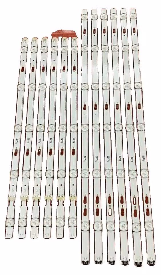Striscia di retroilluminazione a LED, realizzata in materiale di rame, lunghezza 1130 mm, tensione nominale 3V, durata media 100.000 ore, tipo SMD