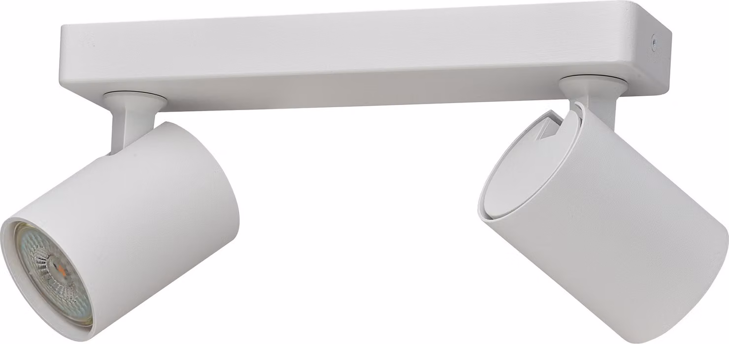 Oktaplex faretto da soffitto 2 fiamme GU10 lampada da soffitto LED fascio spot orientabile 230V faretto bianco