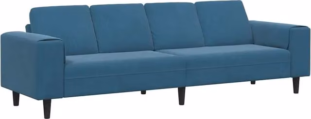 Divano | Divano da soggiorno | Sofa per Soggiorno Blu 250 x 77 x 76 cm