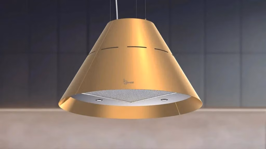 Cappa da soffitto Baraldi Eva Oriental Gold con controllo tramite app e aspirazione da 800 m3/h, Larghezza: 60 cm – 2