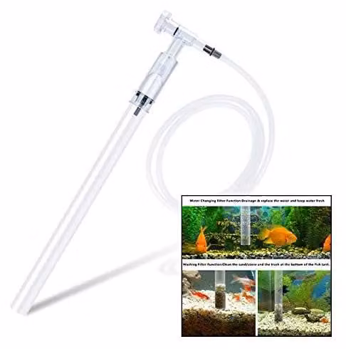 Cambiaacqua per acquari e aspirapolvere per ghiaia