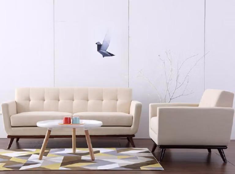 Sofagarnitur Stoff Sofas 321 Wohnlandschaft Sitz Design Couch Sofa Luxus