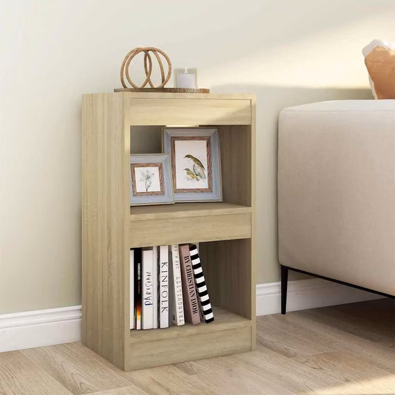 Libreria/Divisorio vidaXL in Rovere Sonoma, Colore Beige/Marrone, L/P/H: 40 x 30 x 72 cm