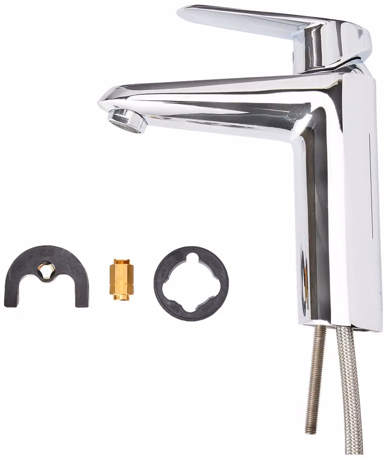 Miscelatore per lavabo, modello M, finitura liscia, serie EcoJoy, codice prodotto 23449002