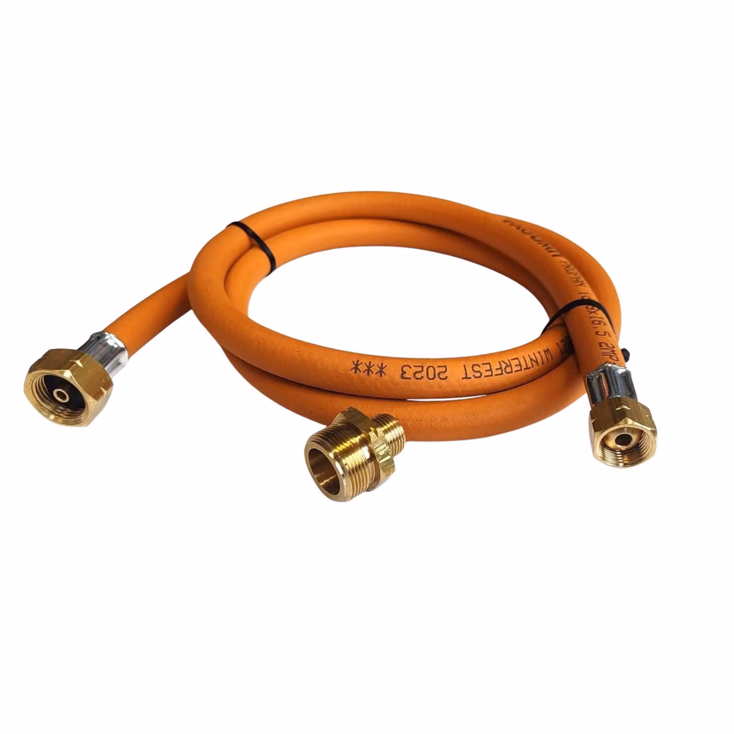 Zatechs Kit di conversione USA Tubo flessibile per gas propano butano 2 m 20 bar Ø9,0 mm 21,8 mm filettatura x 3/8" raccordo incl. adattatore 1" Barbecue a gas Riscaldatore da campeggio