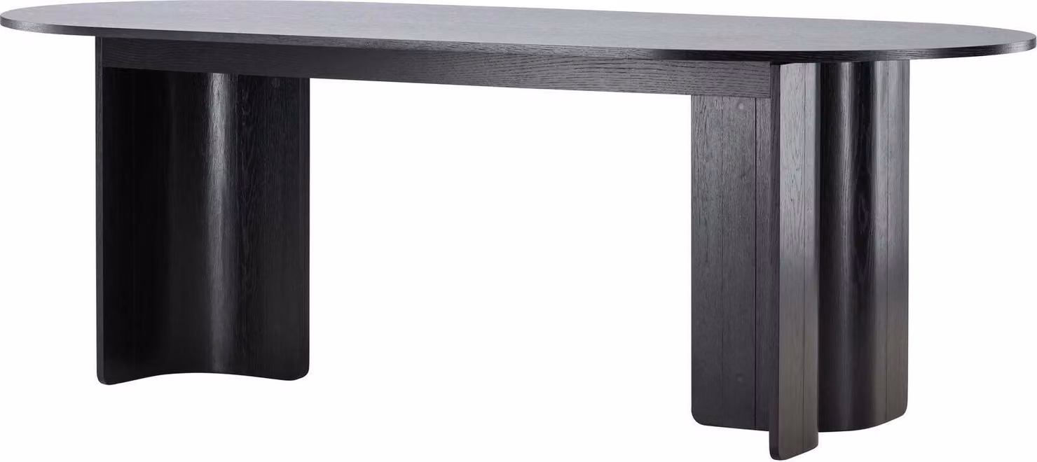 Tavolo da pranzo FURNLUX Tyreso Black 100cm / Hauptfarbe: Schwarz / Dimensioni: 100 x 220 x 75 cm