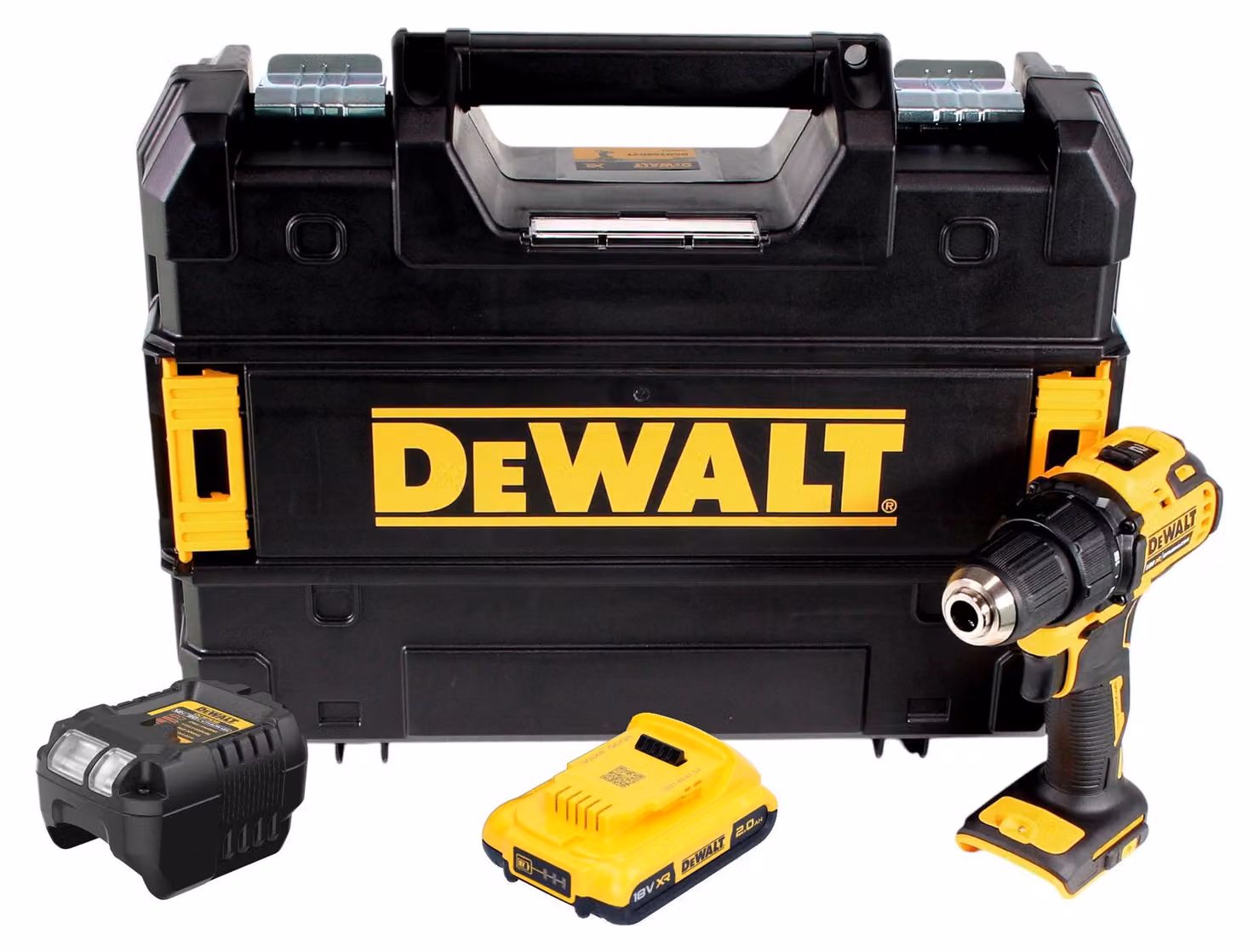 Trapano avvitatore a batteria DeWalt DCD 708 D1T 18 V 65 Nm brushless + 1x batteria ricaricabile 2,0 Ah + caricabatterie + TSTAK
