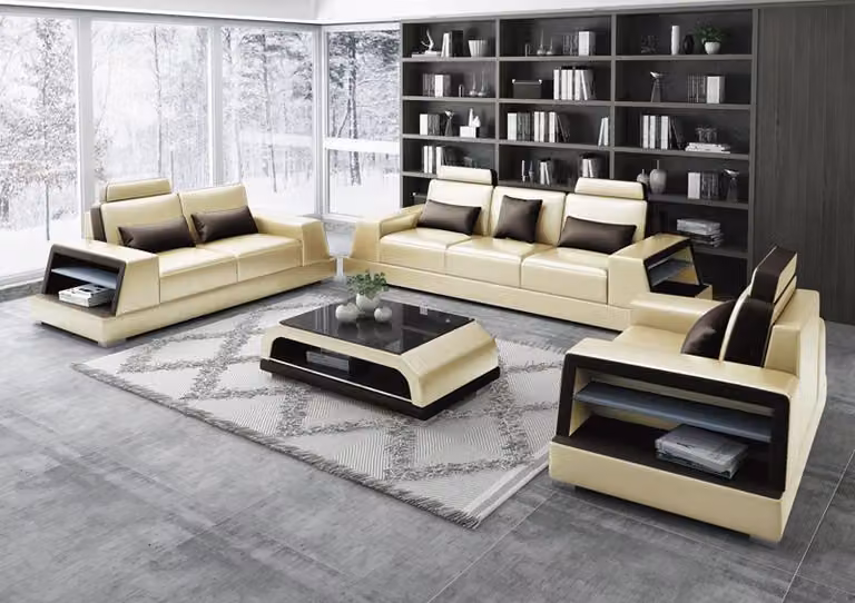Design Couch Sofa Garnitur Polster Sofas Couchen Sitz Garnituren 3+1 Sitzer