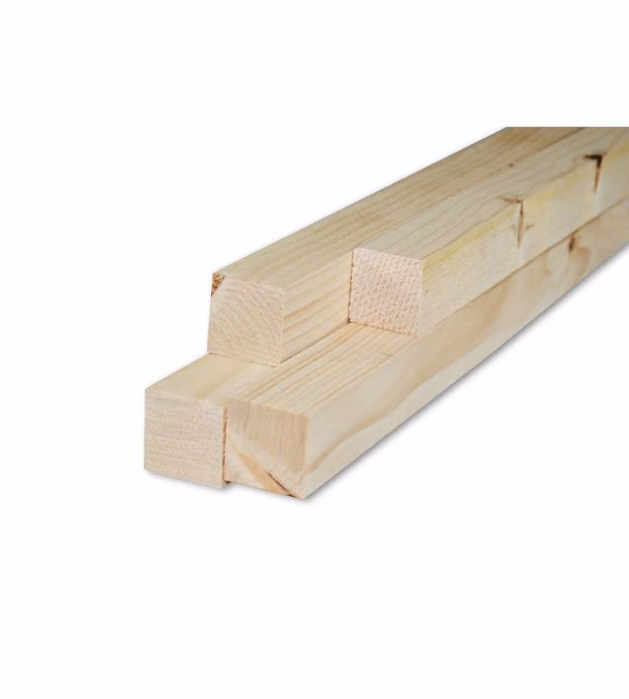 Pircher Listello grezzo Abete 40x40x2000 mm per bricolage e fai da te