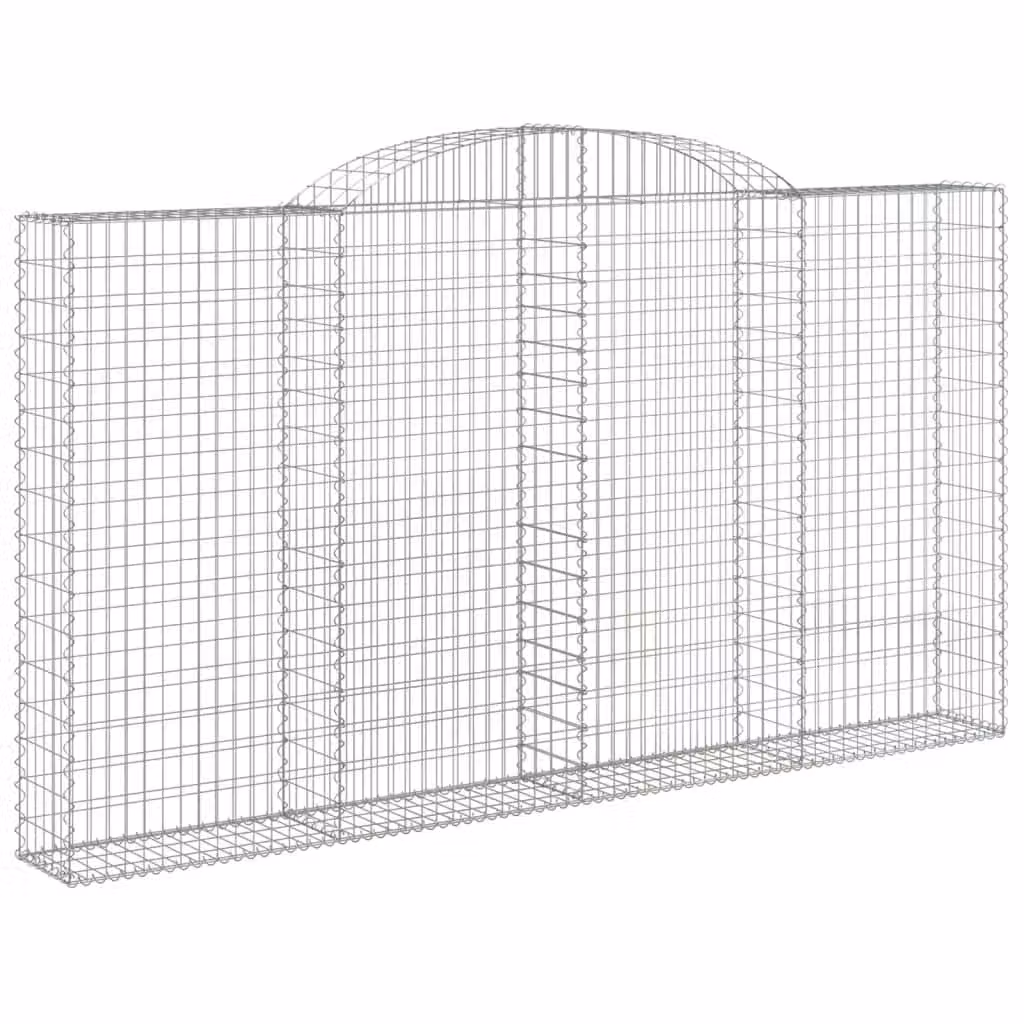Cesto Gabbione ad Arco 300x30x160/180 cm Ferro Zincato