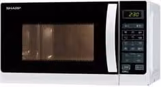 Microonde combinato Sharp con Grill da 800W e capacità di 20 litri, colore bianco