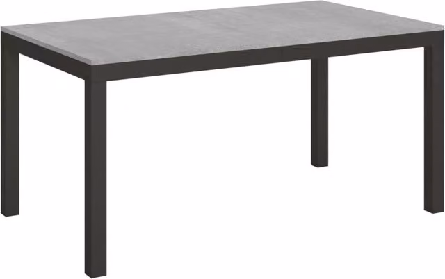 Tavolo allungabile 90x160/420 cm Every Evolution Cemento telaio Antracite