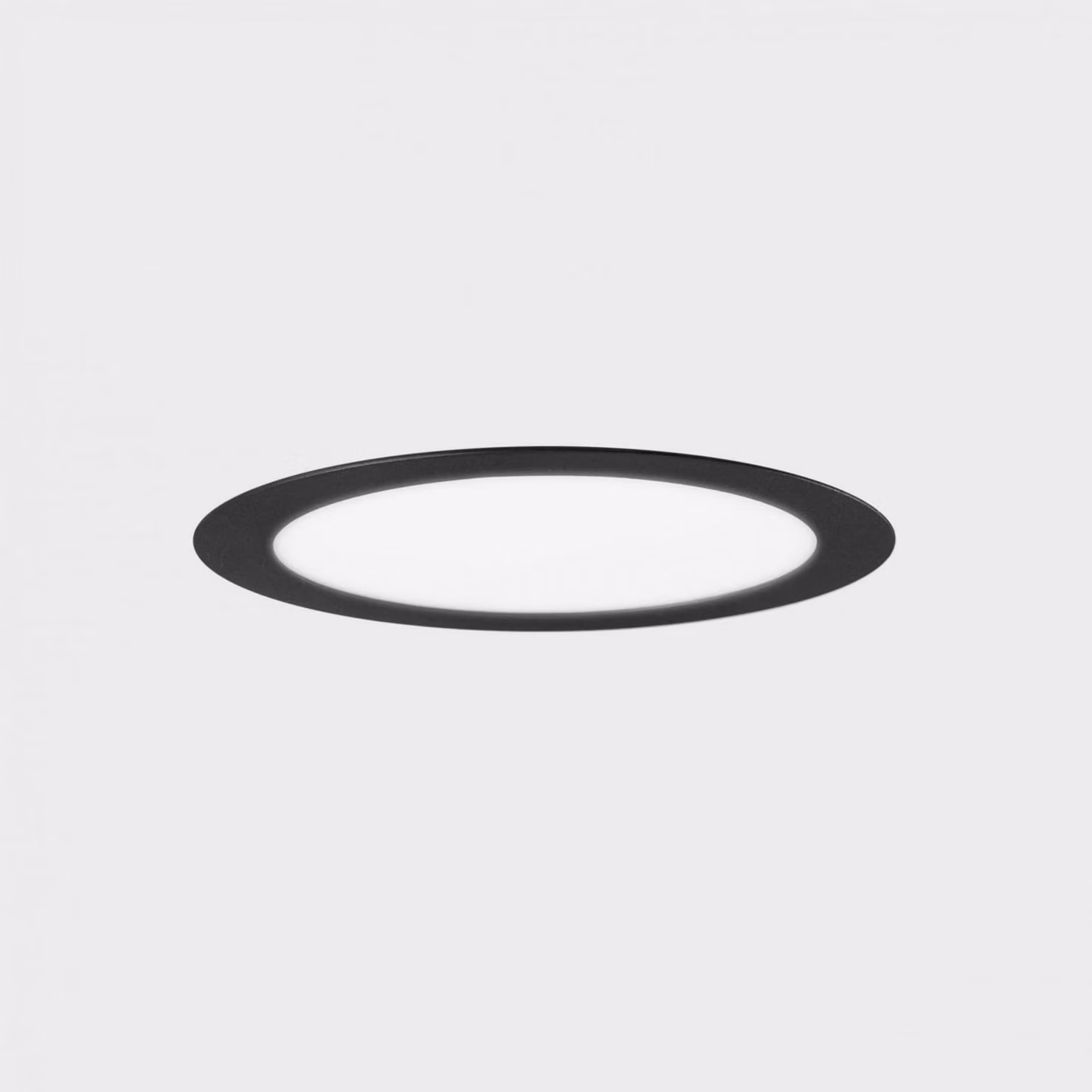 KOHL LIGHTING KOHL-Lighting DISC apparecchio da incasso con cornice 300 mm nero 24 W CRI 80 3000K PHASE CUT