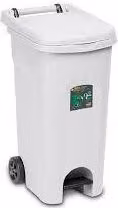 Bidone con pedale Stefanplast Urban Eco System Bianco 80 l