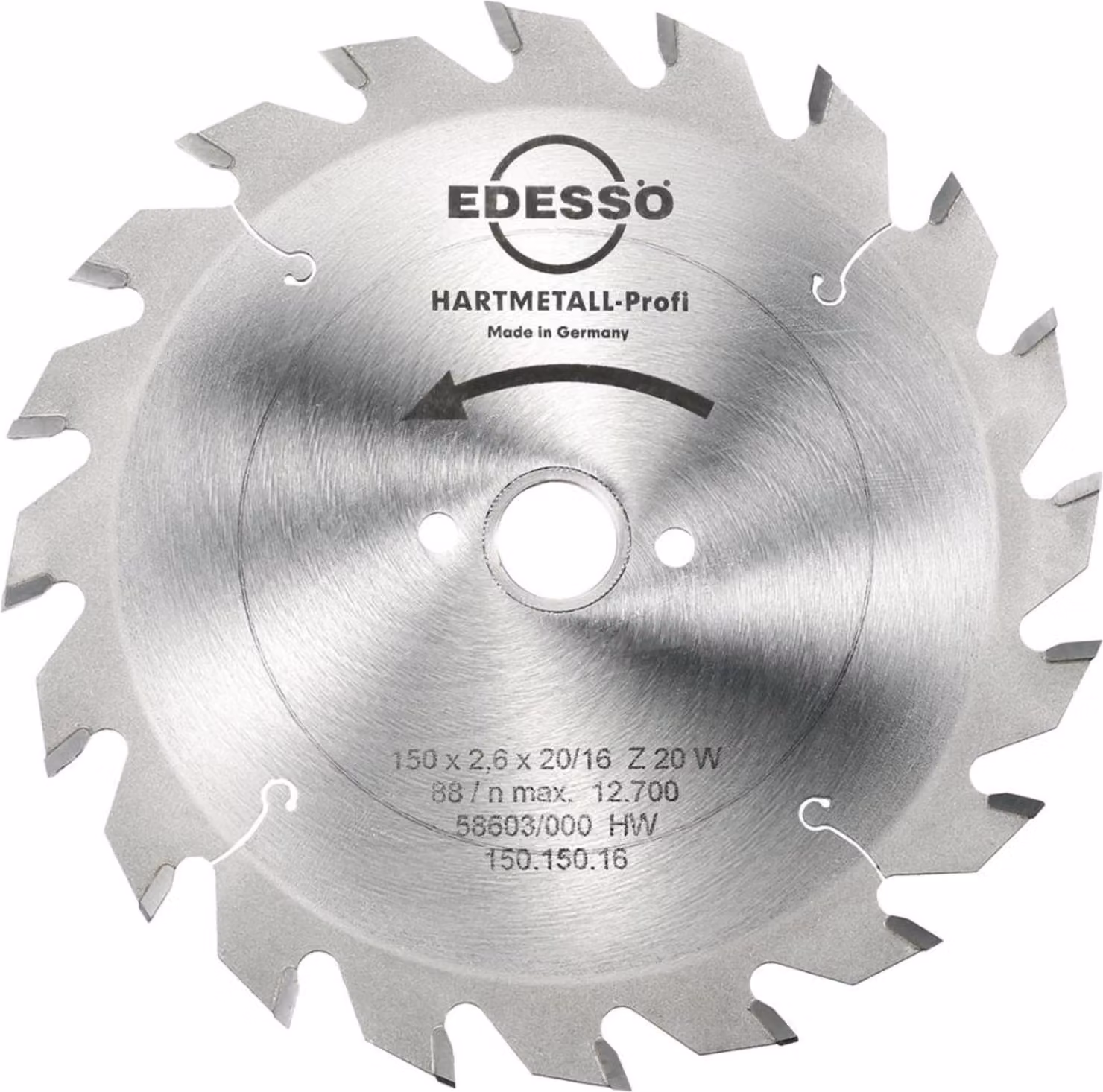 HW Lama circolare Profi 150x2,6x16mm Z20 W