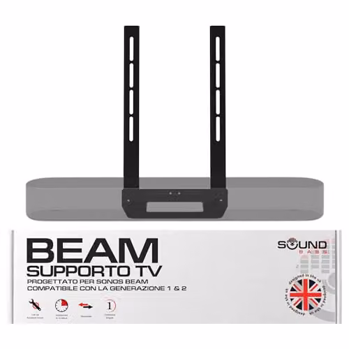 Sound bass Staffa TV Soundbar per Sonos Beam Gen 1 & 2 Unicamente, Nero