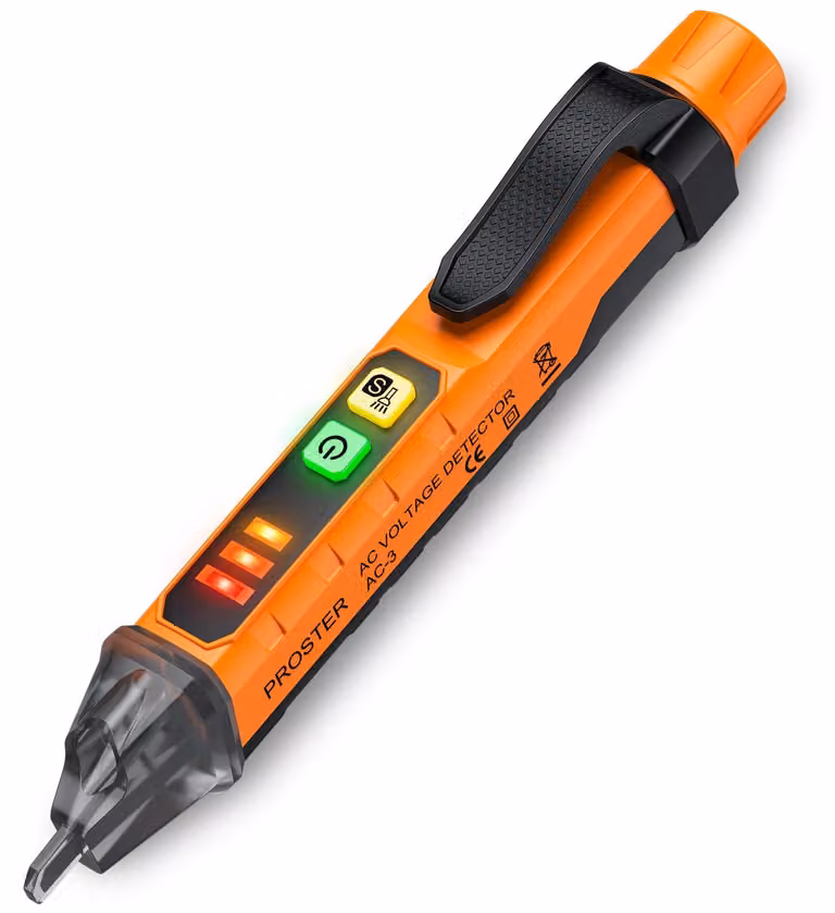Tester di tensione senza contatto con doppio intervallo: 12-1000V