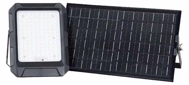 V-TAC VT-102W Faro LED 15W pannello solare con batteria sostituibile,cavo da 3m,telecomando Colore Nero 4000K IP65 - 23439