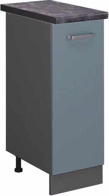 Armadio cucina dispensa alto R-Line Grigio-blu/Antracite 30 cm, PL Antracite Vicco