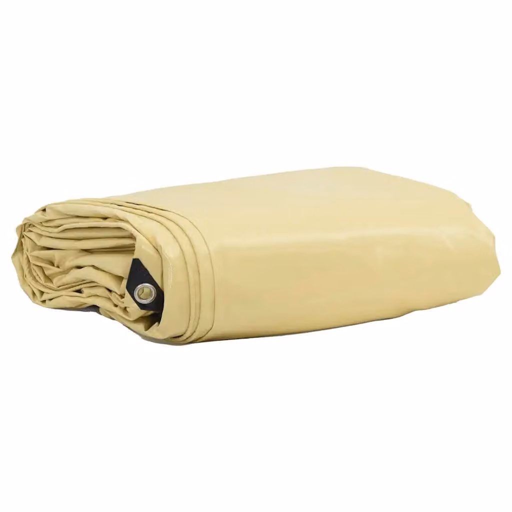 Telo con rivestimento in PVC vidaXL Beige 3 x 4 m