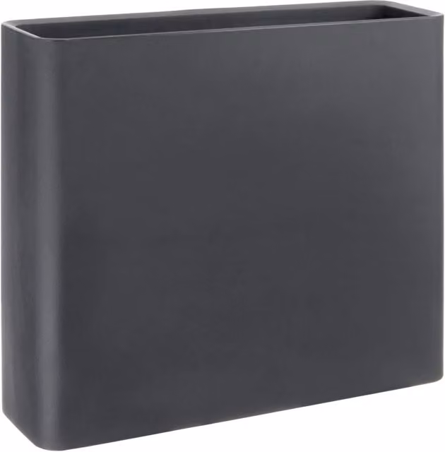 Vaso 90x27x77 cm in Polietilene Divio 80 Antracite Indoor