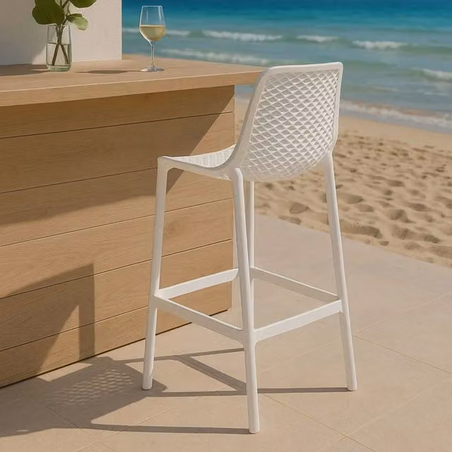 SET 2 SGABELLI BREZZA BIANCO HS75