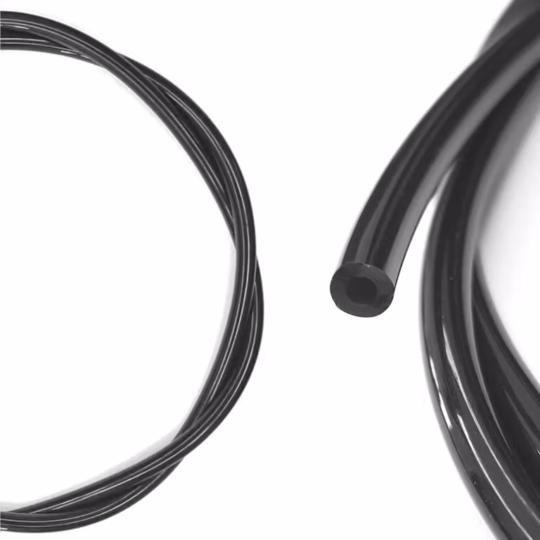 Tubo in silicone per carburante, 2,5 mm x 5 mm, 1 metro, per attrezzature da giardino