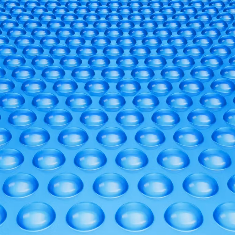 Copertura solare per piscine - Telone solare rettangolare per piscine - 12,2 x 6,1 m - Copertura solare per piscine fuori terra - Coperture solari da 16 mil - Blu