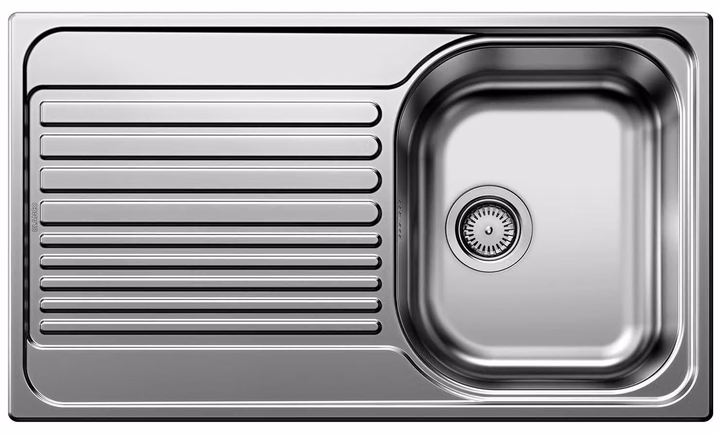BLANCO TIPO 45 S, acciaio inossidabile, 345 x 420 mm, 16 cm, 86 cm, 16 cm, 50 cm
