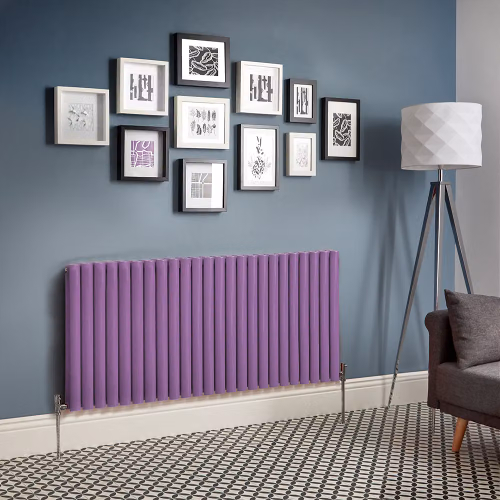Radiatore di Design Orizzontale  Viola (Lush Viola) -  635mm x 1416mm - Pannello Doppio  - Revive