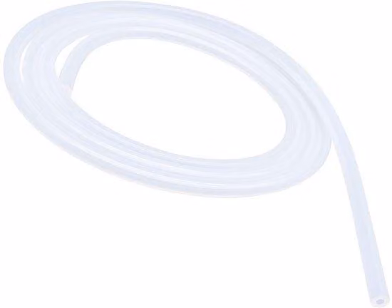Tubo in silicone, diametro interno 5 mm, diametro esterno 7 mm - Flessibile - Resistente alle temperature - Impermeabile all'acqua e all'aria - Lunghezza 1 metro