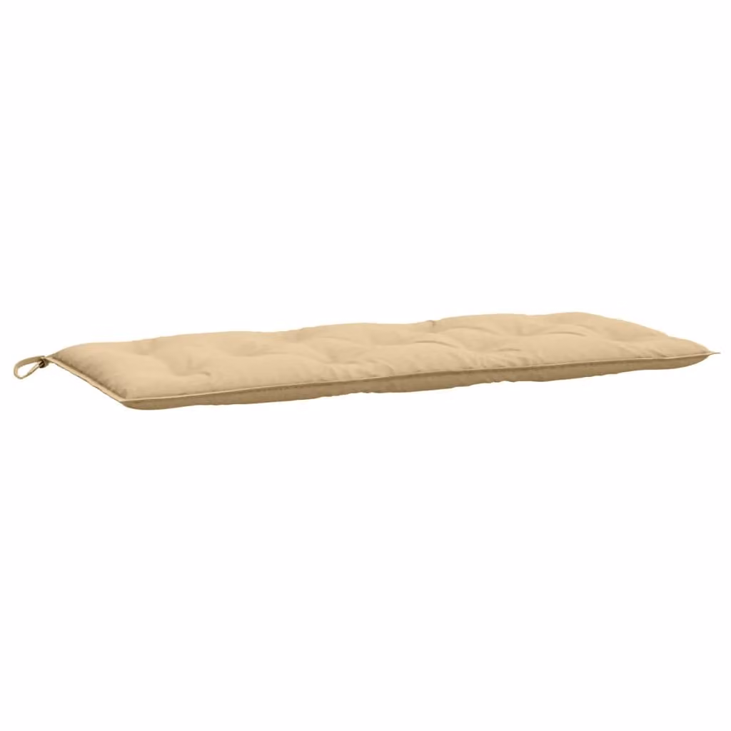 Cuscino per Panca da Giardino Beige Mélange 120x50x7cm Tessuto