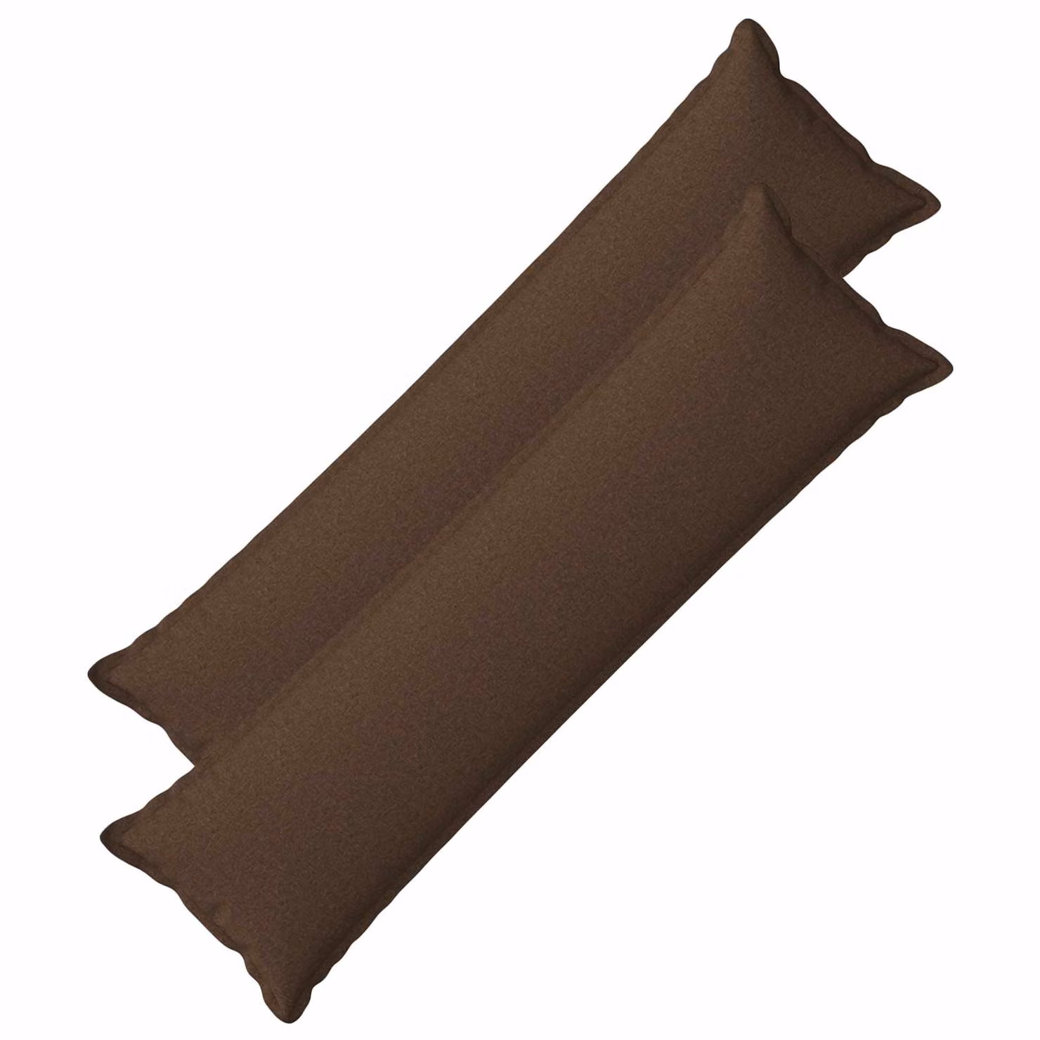 Set di 2 cuscini vidaXL HOUTEN rettangolari in poliestere colore marrone