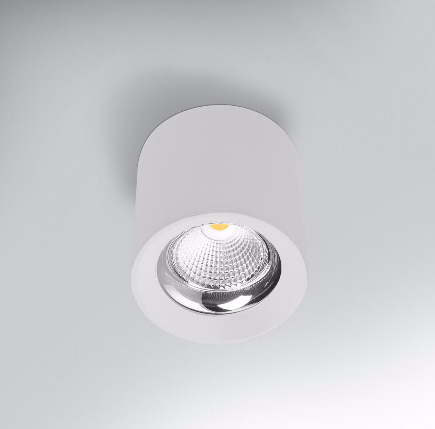 Plafoniera a LED CENTURY RONDO, bianca, diametro 130 x 155 mm, 25 W, 230 V, 3000 K, 45 °C, grado di protezione IP20