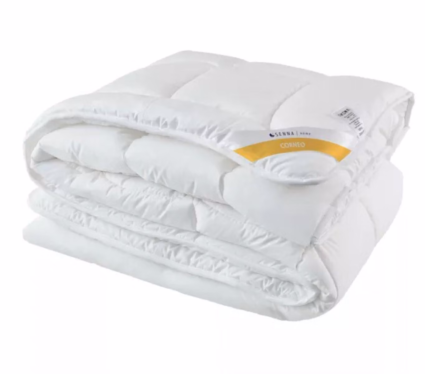 Piumino, piumino per tutte le stagioni 140x200 CORNEO Senna Home naturale, cotone, con fibre di mais, bianco