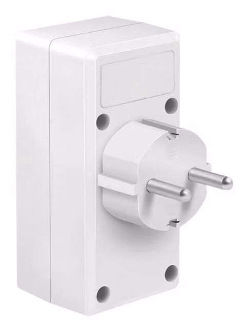 LogiLink PA0276 Spina adattatore LogiLink con 2x porte USB, presa Euro &amp