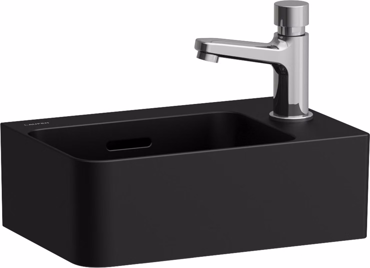 LAUFEN VAL lave-mains, 1 trou de robinetterie à droite, avec trop-plein, 340x220mm, H8152807161061, H8152807161061