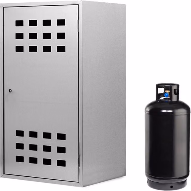 ALLINOX Armadietto 1 Bombola Gas Da esterno Portabombola Acciaio Zincato