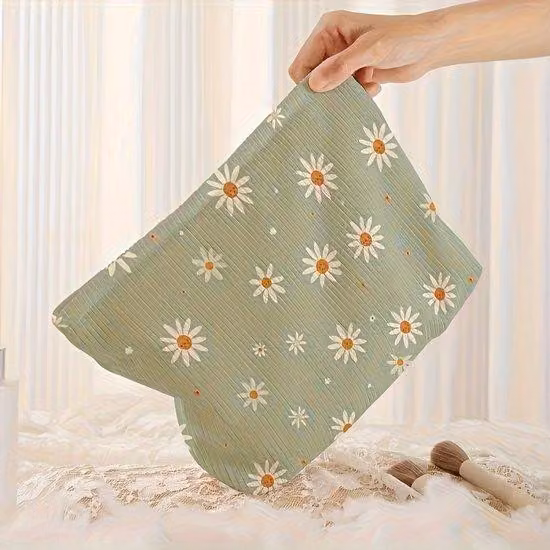 Borsa in velluto a coste per donne e ragazze, dimensioni 26 x 18 x 5 cm, verde