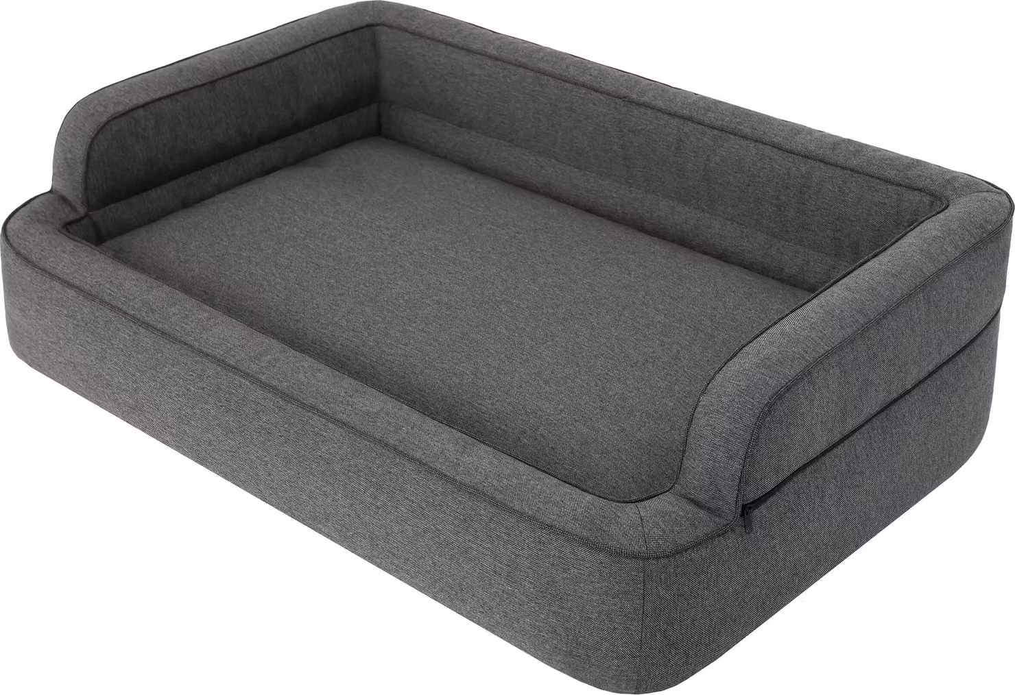 Letto per cani, arredamento per animali, letto per gatti, sfoderabile, cesto per cani, cuscino per cani, lettino per cani, posti letto, divano per cani, grafite, XL: 96x62 cm