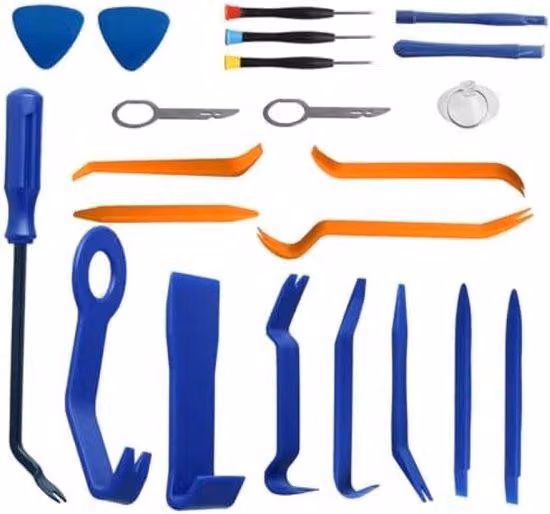 Set professionale di attrezzi per lo smontaggio auto, 22 pezzi