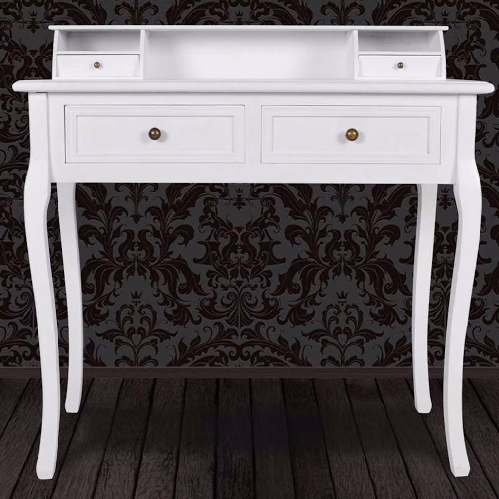 vidaXL Tavolino da Trucco Moderno Mobiletto Make Up Bianco