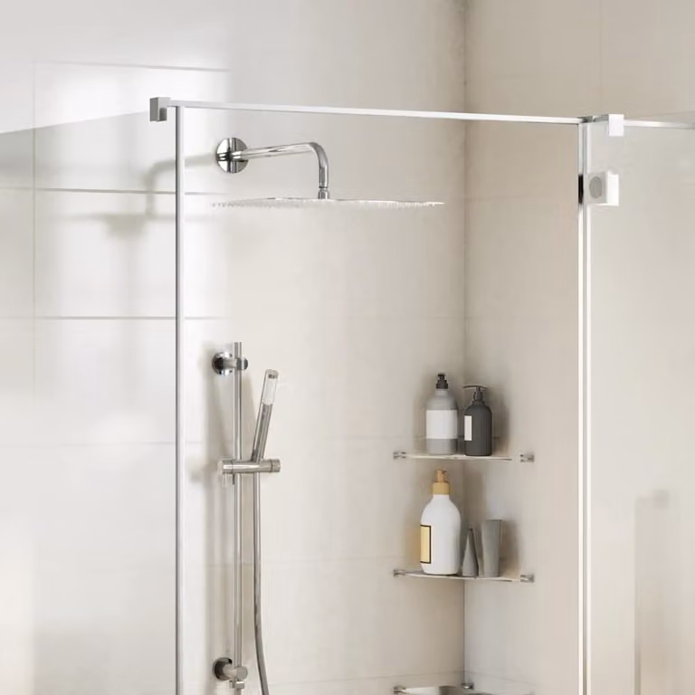 vidaXL Testa Doccia a Pioggia Rettangolare in Acciaio Inox 304 Cromato L: 40 cm, P: 30 cm
