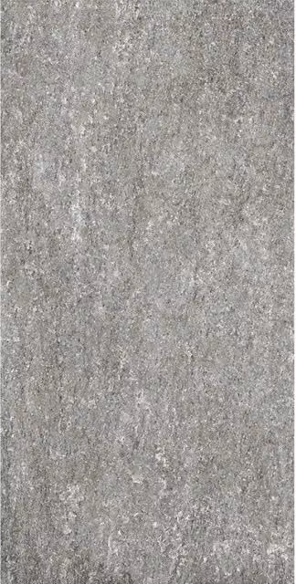 Piastrella in gres porcellanato Fortunato effetto stone look colore antracite rettificata R10 L: 30 cm x P: 60 cm