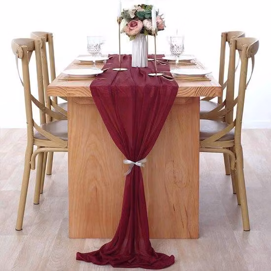 Tappeto da matrimonio trasparente in stile boho 30 x 300 cm