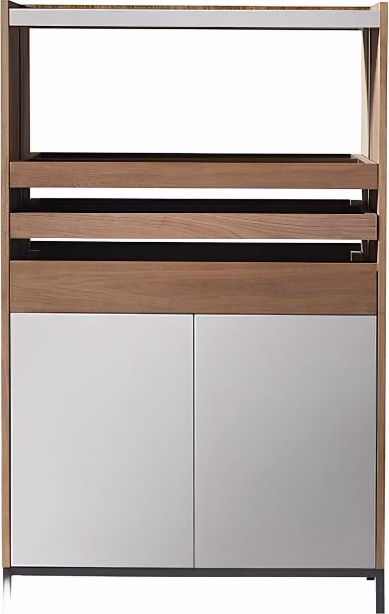 Design Kommode Anrichte Side Lowboard Schrank Regal Luxus Beleuchtet Wohn Zimmer
