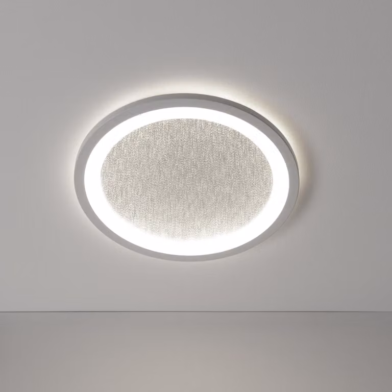 BRILLIANT Lampada da soffitto a LED con effetto glitter TANIDA | Ø 29,5 cm |22 W 2200 lm 4000 K | bianco