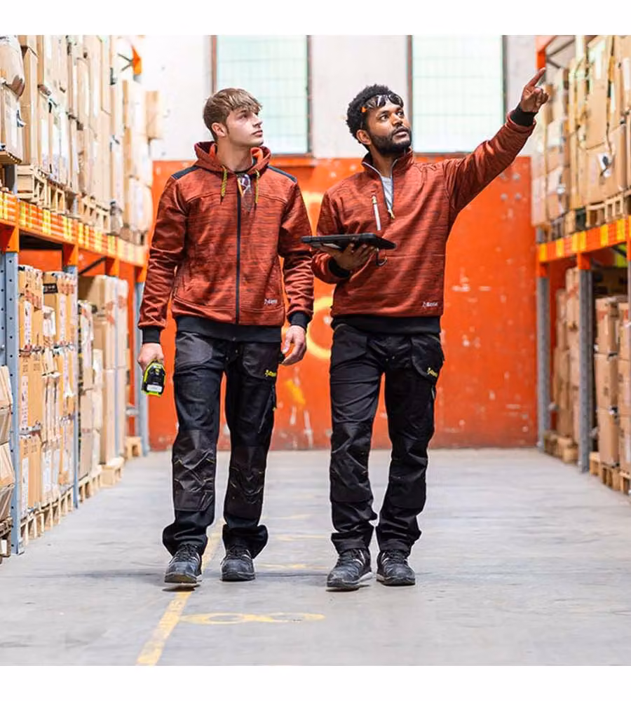 KAPRIOL Pantaloni da lavoro multitasche nero XL con rinforzi posteriori