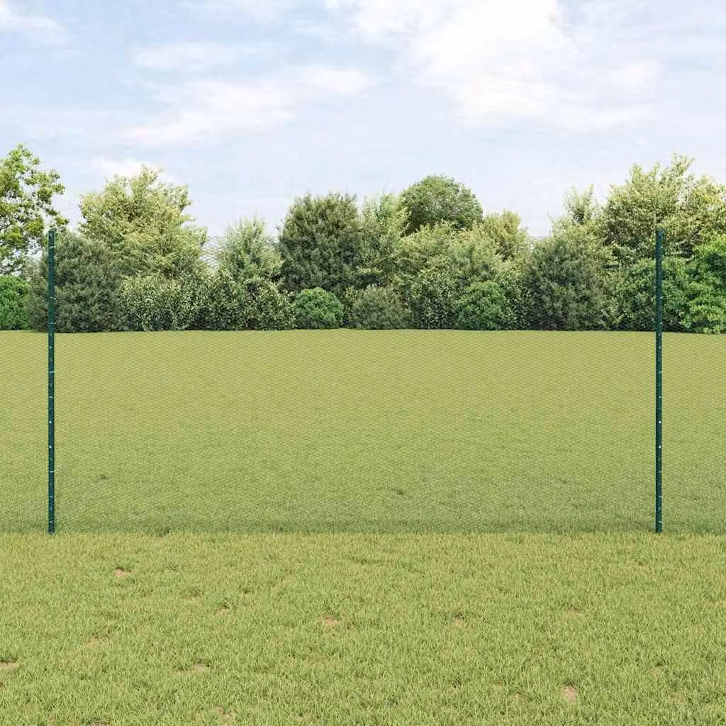 Maison Exclusive - Recinzione con Posto Verde 1,2 x 50 m Acciaio e PVC